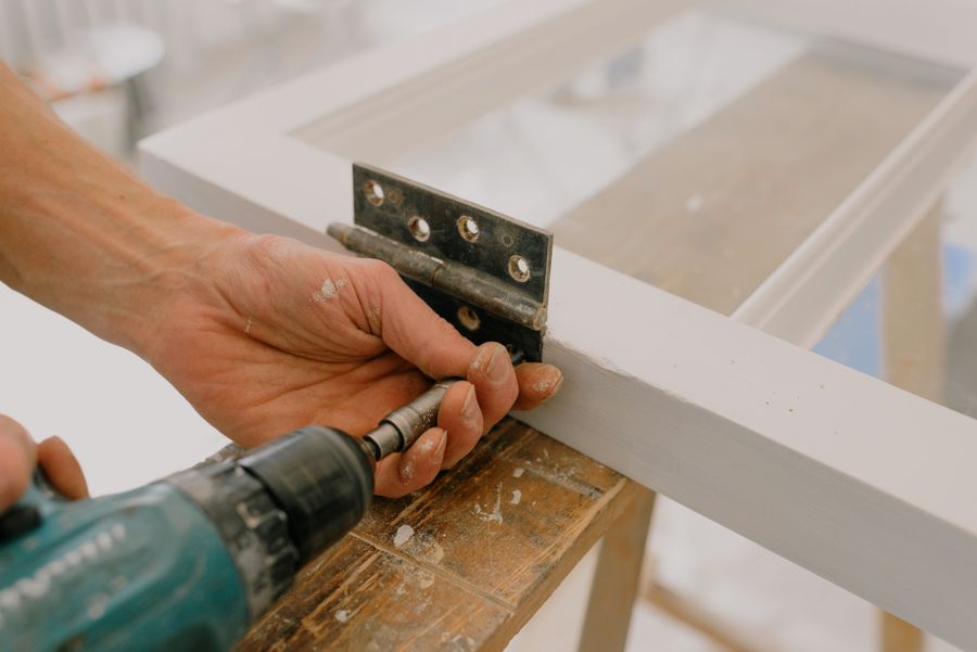 Repair work being carried out inside a property