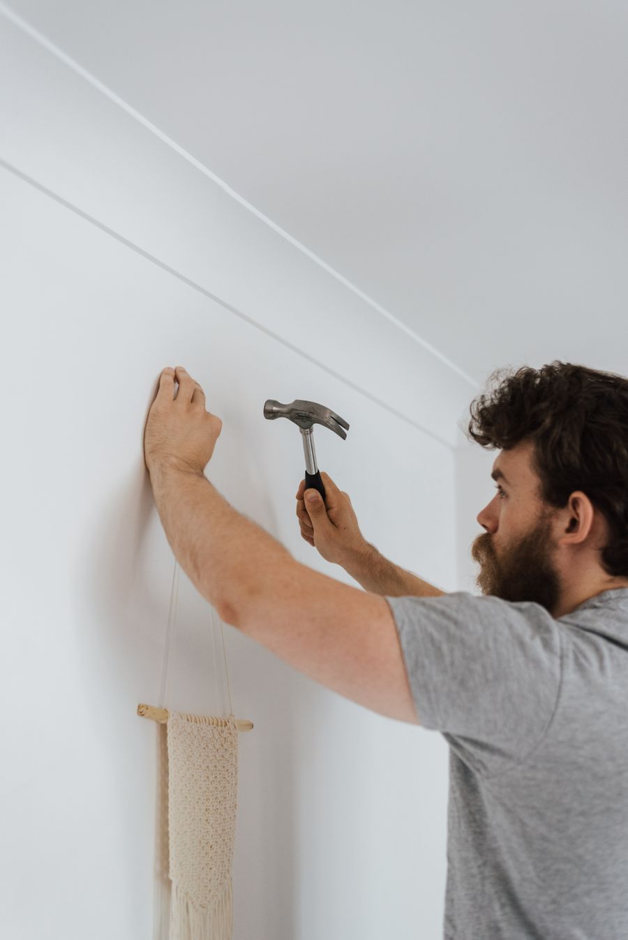 Property maintenance work being carried out with hand tools